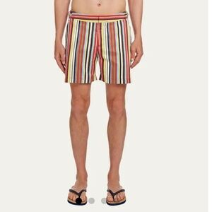 Orlebar Brown Multi Colored Stripe Swim Trunks in Size 31
